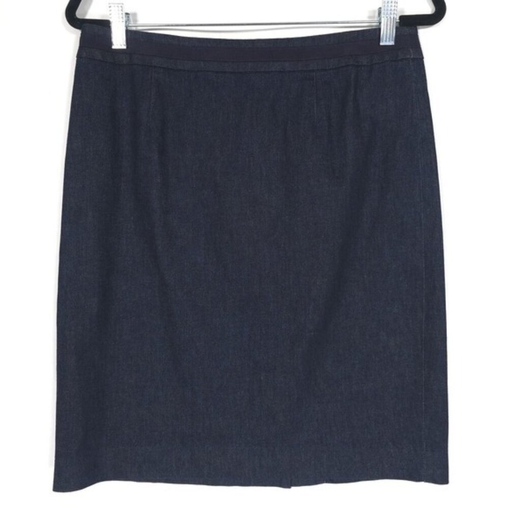 Boden Women's Jean Skirt Size US 8P Denim WG522 Straight Lined